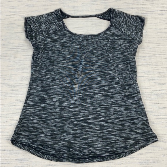 Space Dye Reebok Open Back Workout Athletic Top - Picture 1 of 5